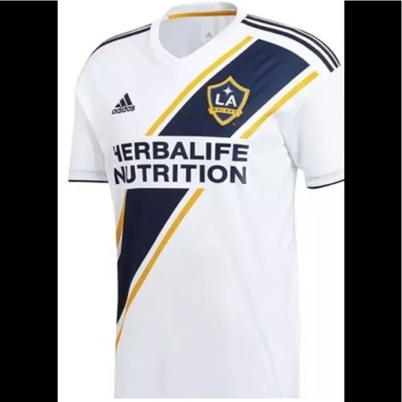 LA Galaxy Soccer Home Jersey Adidas MLS Jersey
